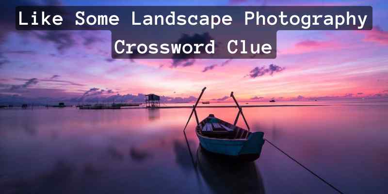 Like Some Landscape Photography Crossword Clue