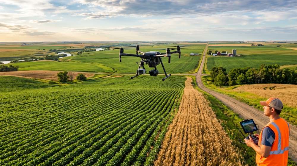 Agricultural Drone Photography in North Dakota