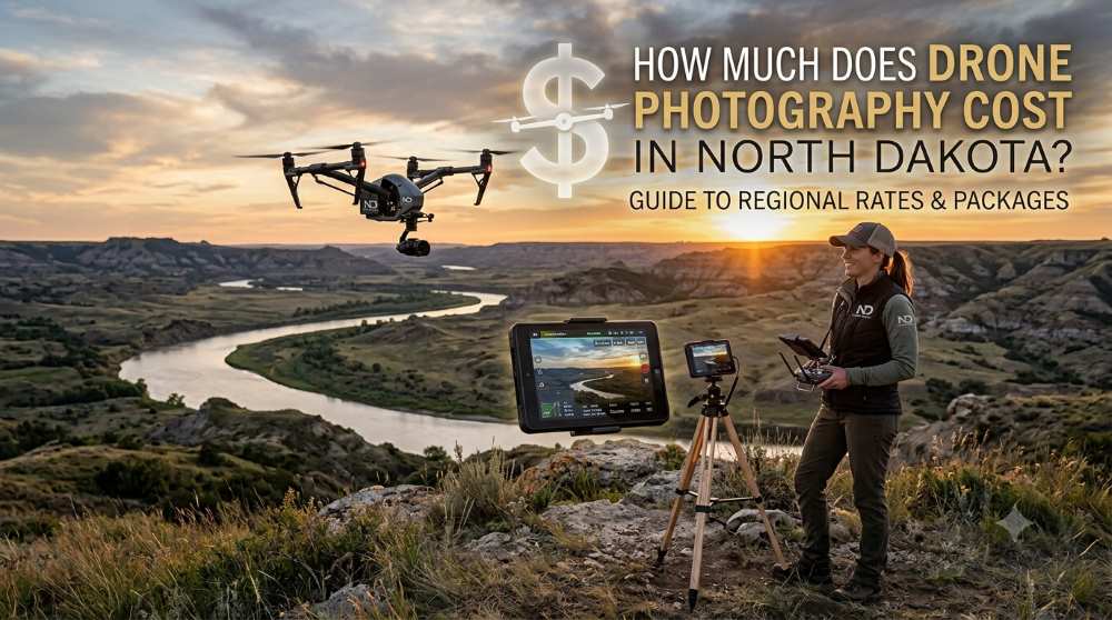 How much does drone photography cost in North Dakota